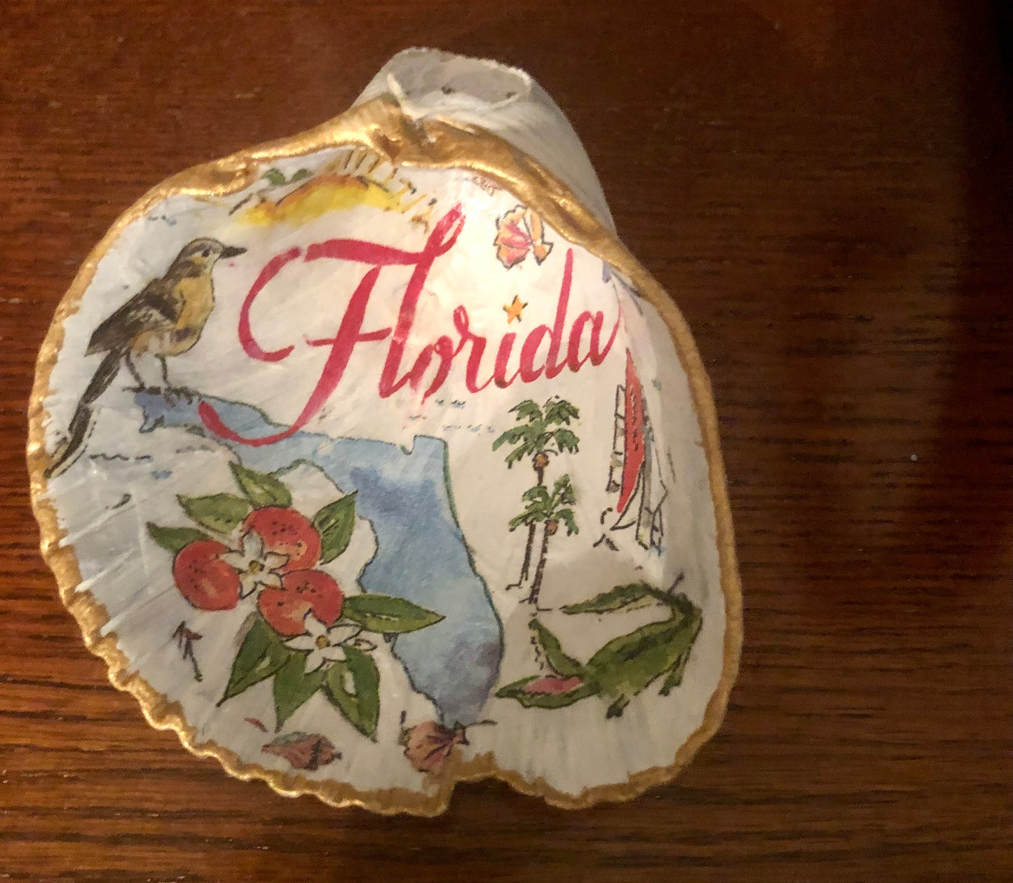 Florida Trinket Oyster Shell Dish