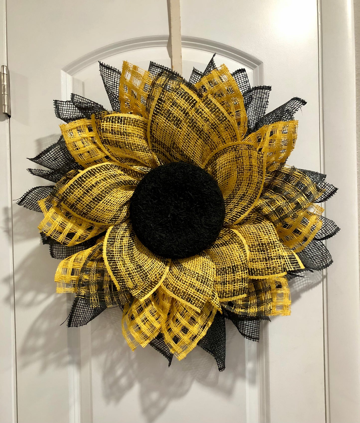 Sunflower Wreath Black n Yellow
