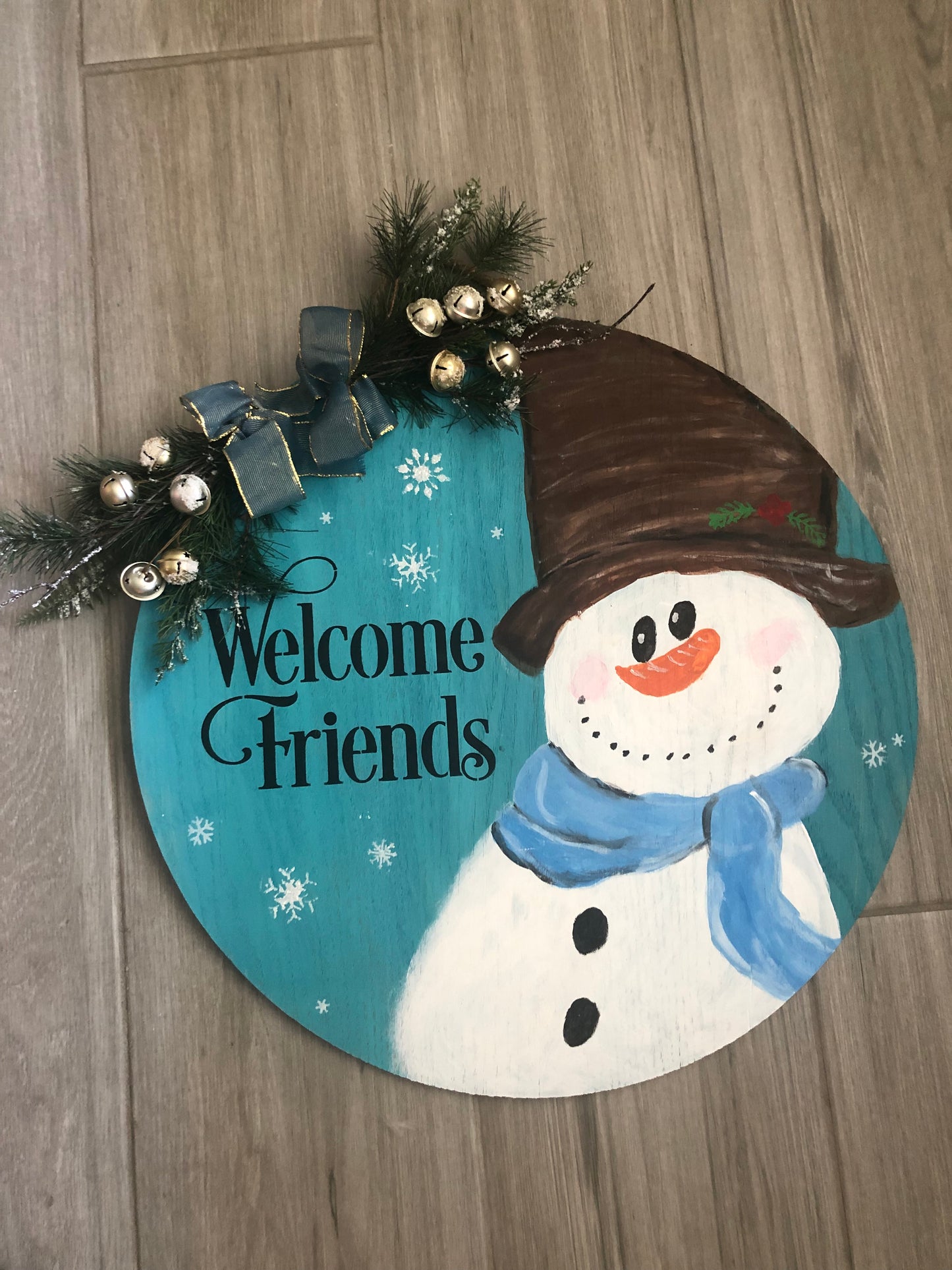 Snowman Wreath