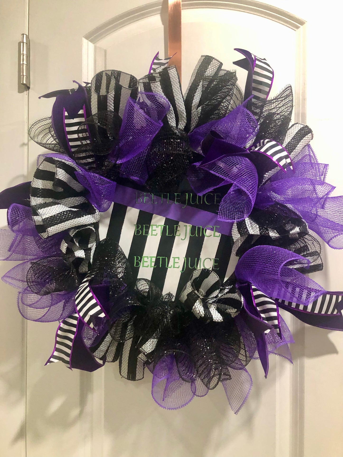 Beetle Juice Wreath 15”
