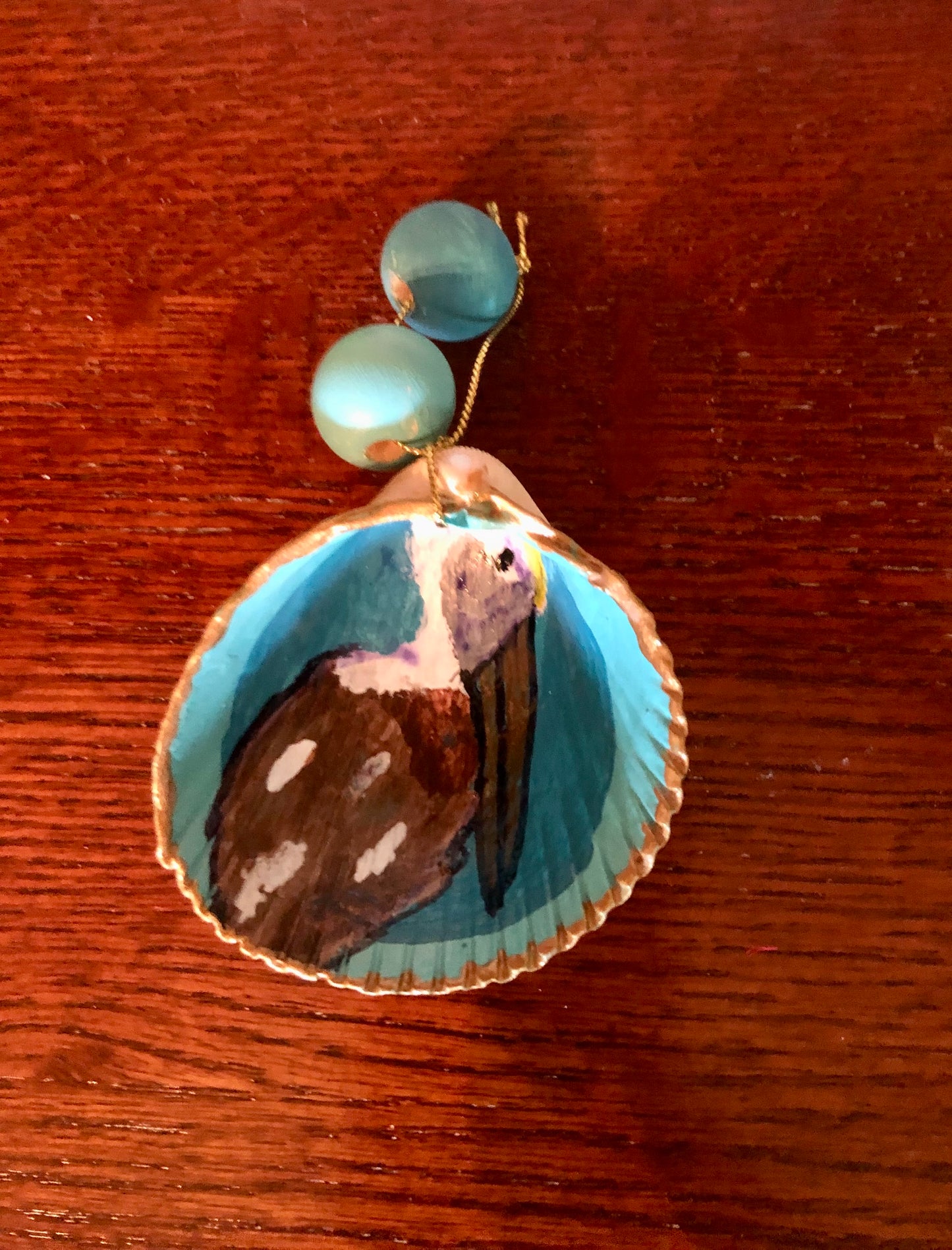 Pelican Shell Ornament