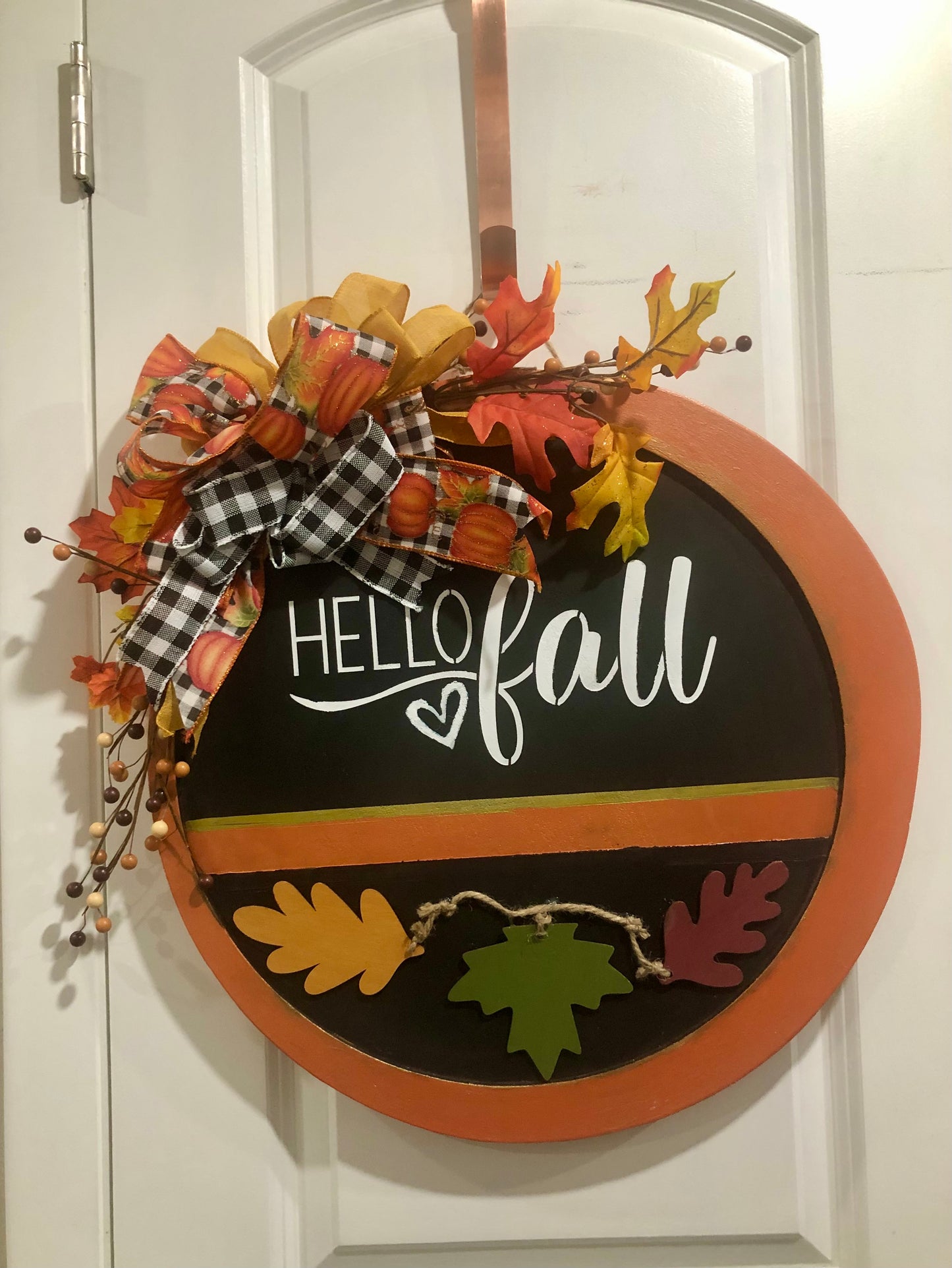 Hello Fall Wood Wreath