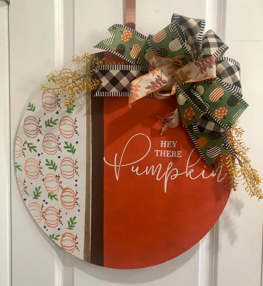 Hey There Pumpkin Wreath