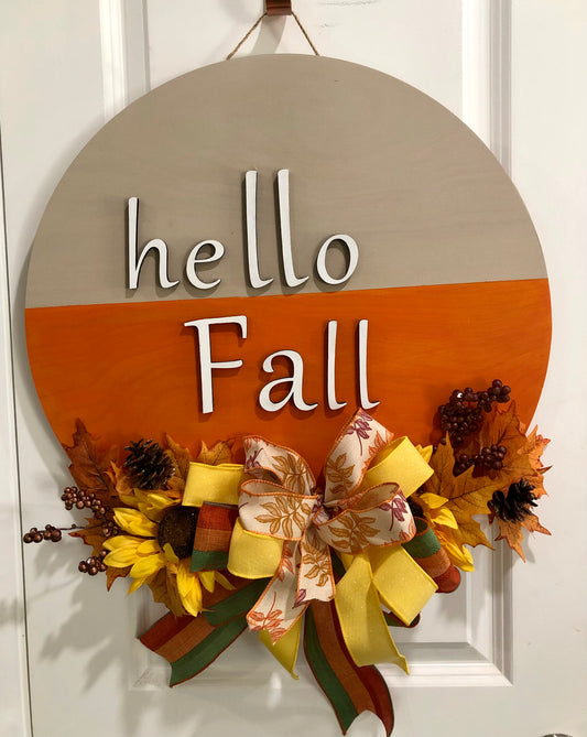 20” Wooden Fall Wreath