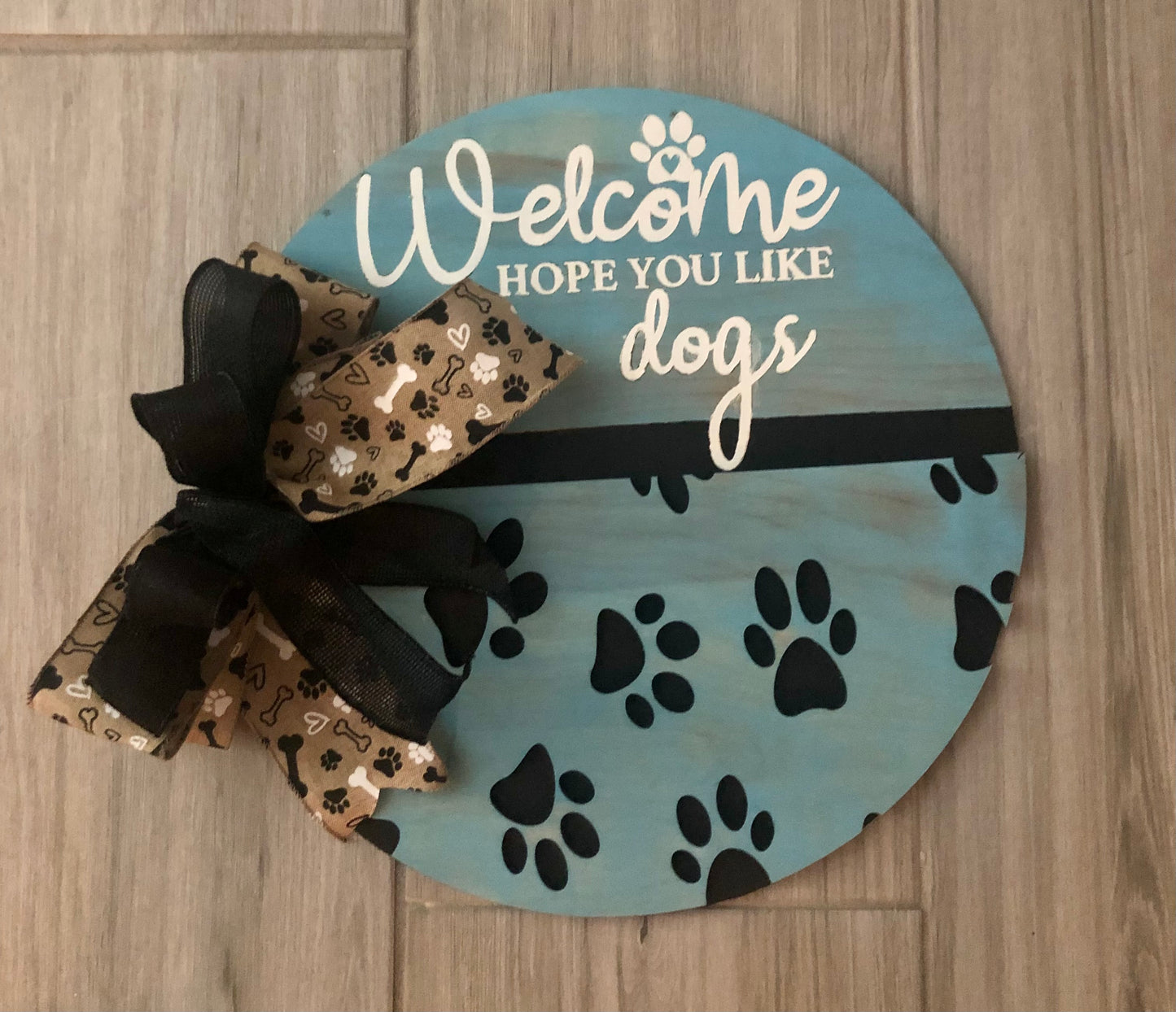 Welcome Hope You like Dogs Wreath